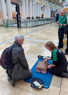 another first aid demonstration for the public